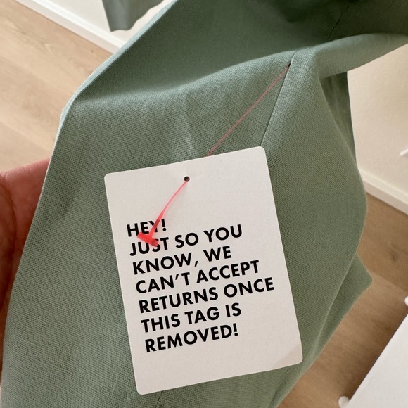 NEW w/ tags! ASOS Linen Dress Pant Men’s size 36x32 in Light Green - Picture 3 of 10